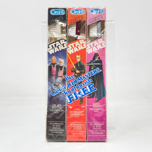 Vintage Oral-B Star Wars Non-Toy Jedi Masters Toothbrush 3-Pack Sealed - Oral-B - Vintage (1983)