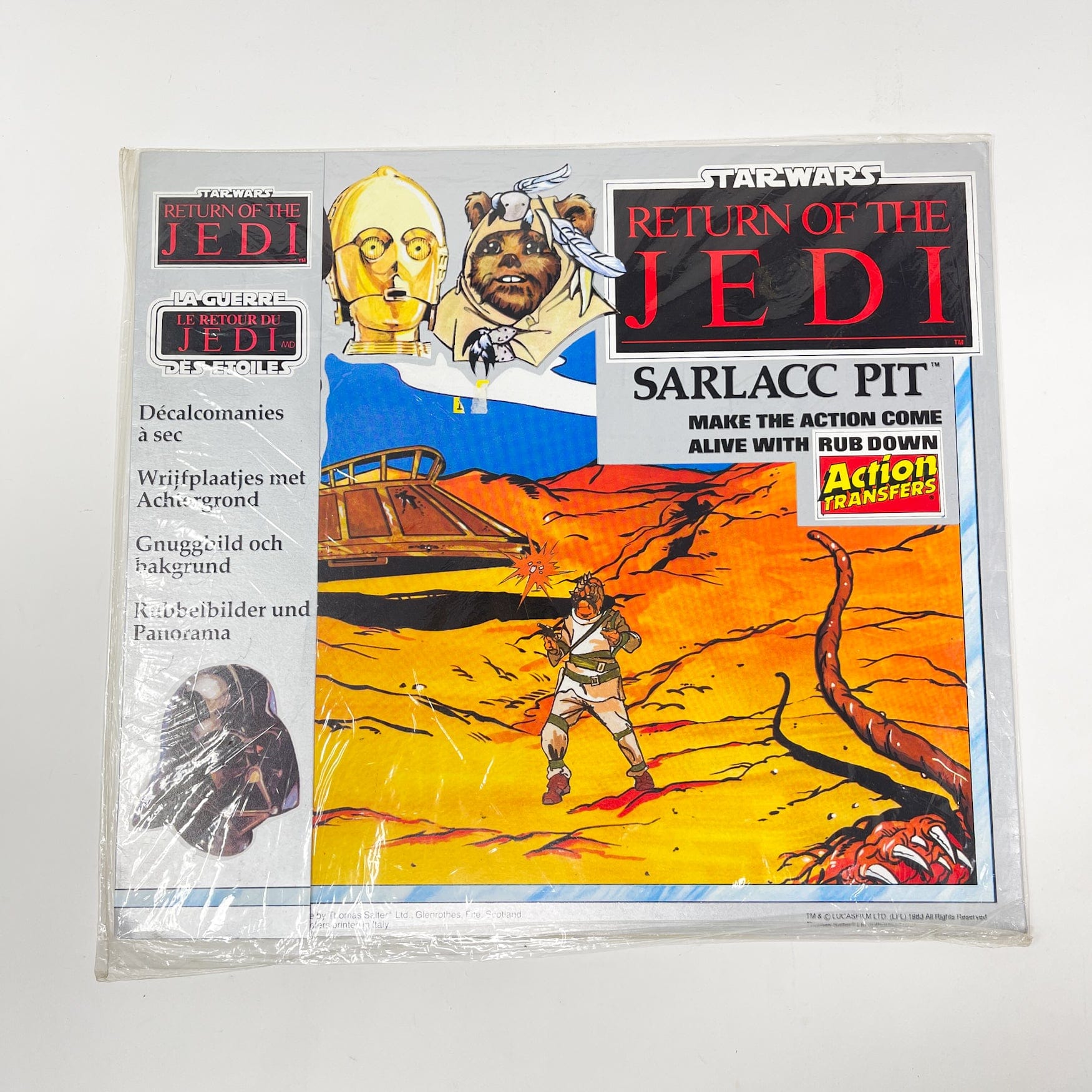 Vintage Presto Magix Star Wars Non-Toy Action Transfers Sarlacc Pit Kit - UK