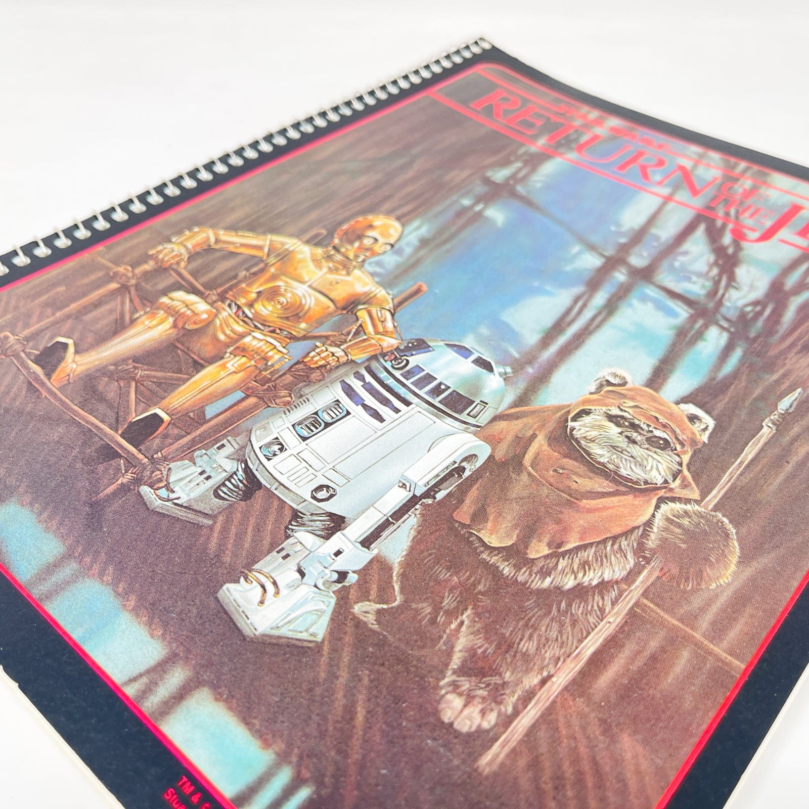 Vintage Randim Marketing Star Wars Non-Toy ROTJ Endor Spiral Notebook - Unused