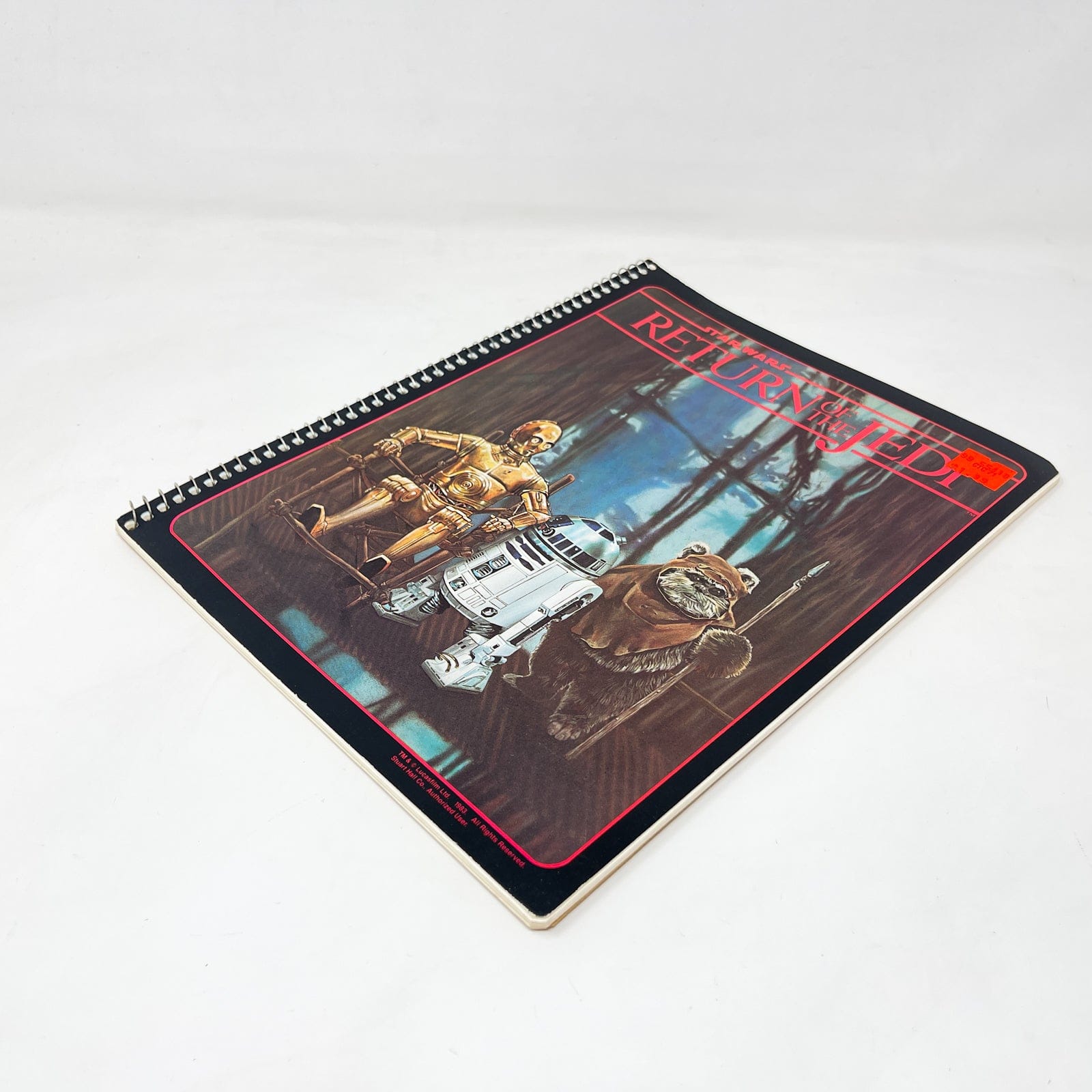 Vintage Randim Marketing Star Wars Non-Toy ROTJ Endor Spiral Notebook - Unused