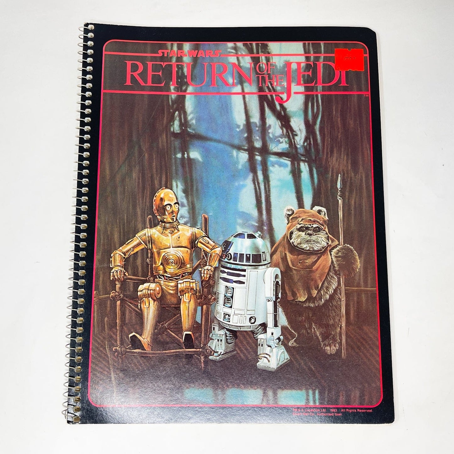 Vintage Randim Marketing Star Wars Non-Toy ROTJ Endor Spiral Notebook - Unused