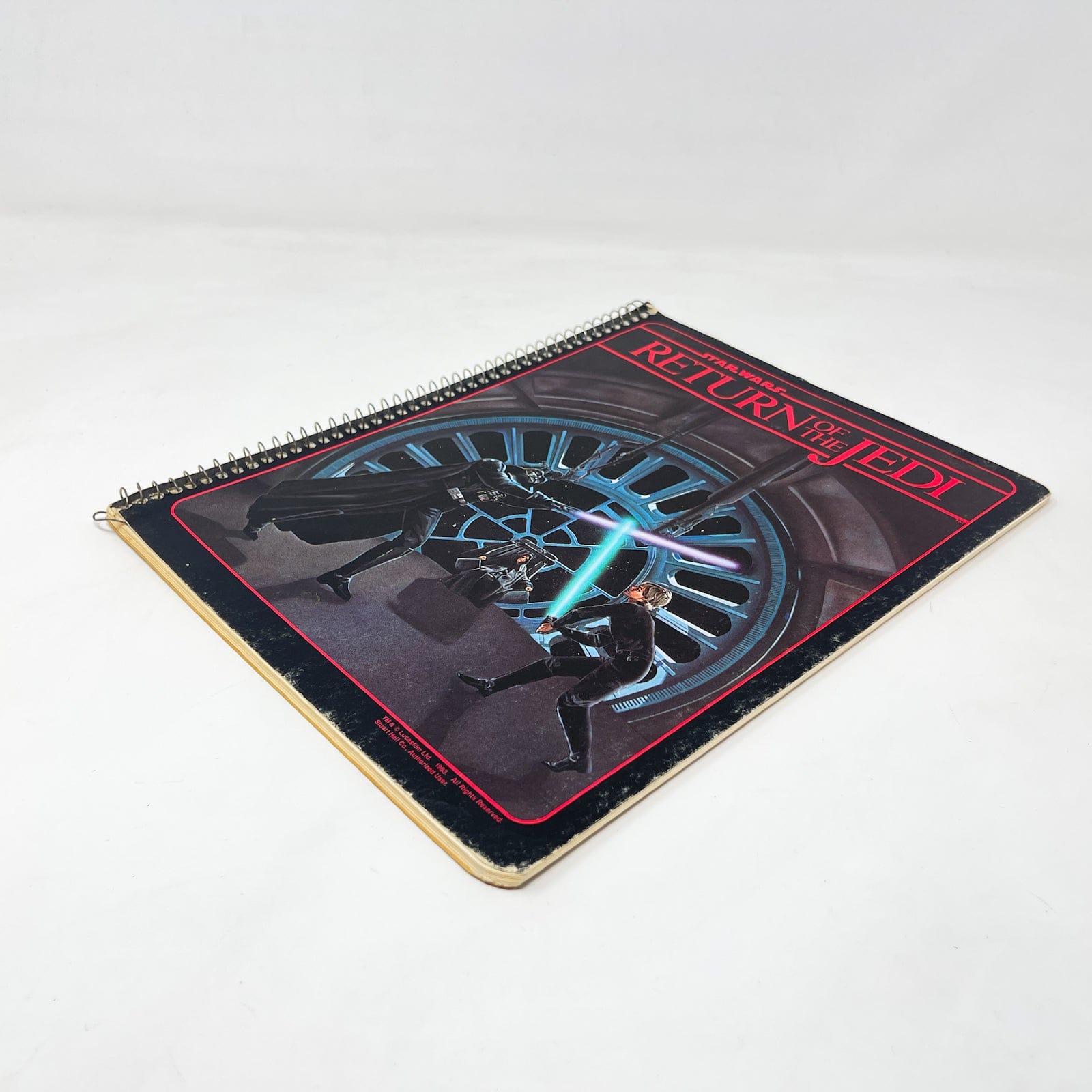 Vintage Randim Marketing Star Wars Non-Toy ROTJ Luke & Vader Spiral Notebook (1983)
