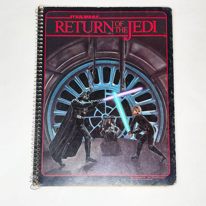 Vintage Randim Marketing Star Wars Non-Toy ROTJ Luke & Vader Spiral Notebook (1983)