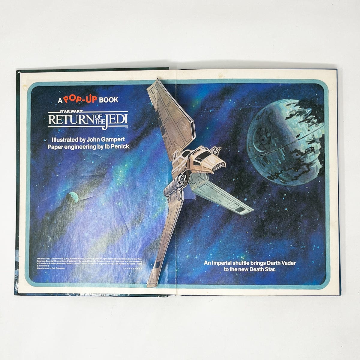 Vintage Random House Star Wars Non-Toy Return of the Jedi Pop-Up Book