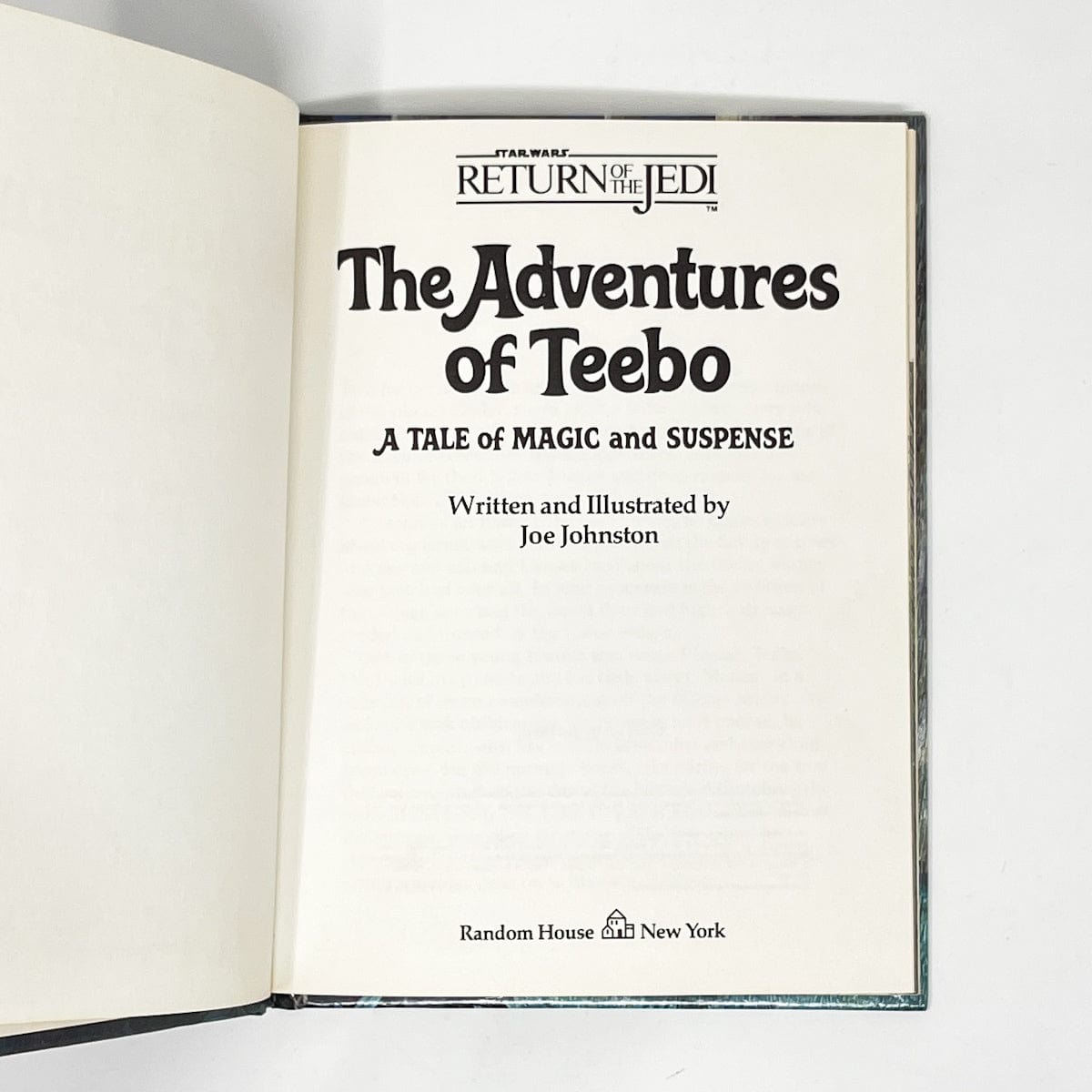 Vintage Random House Star Wars Non-Toy The Adventures of Teeebo Story Book