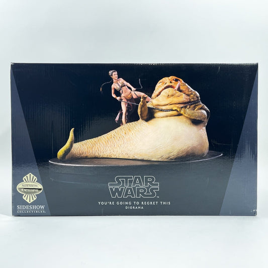 Vintage SIDESHOW Star Wars Jabba & Slave Leia - You're Going to Regret This Diorama - Sideshow