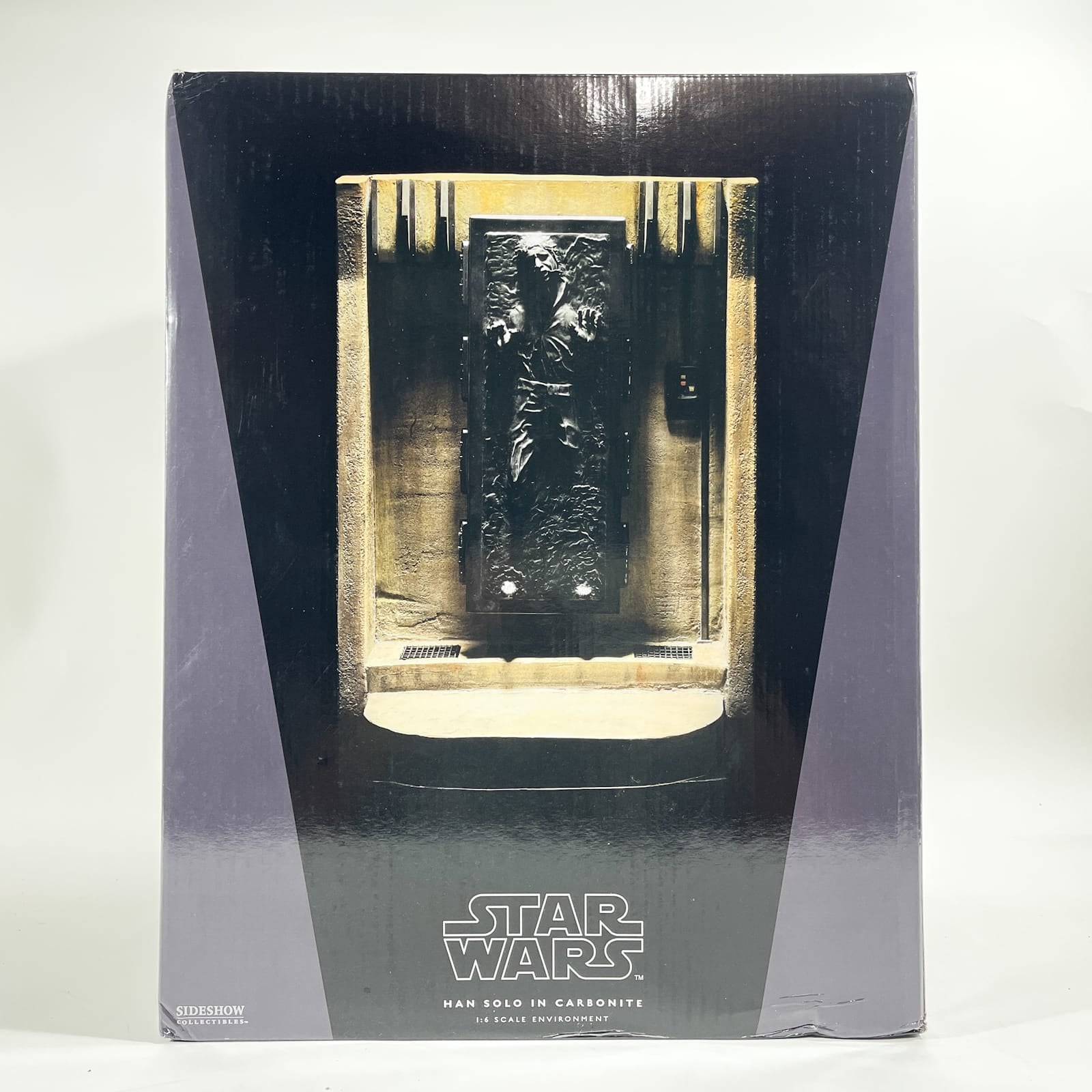 Vintage SIDESHOW Star Wars Statues & Busts Han Solo in Carbonite – Sideshow Collectibles 1:6 Scale Environment (2009)