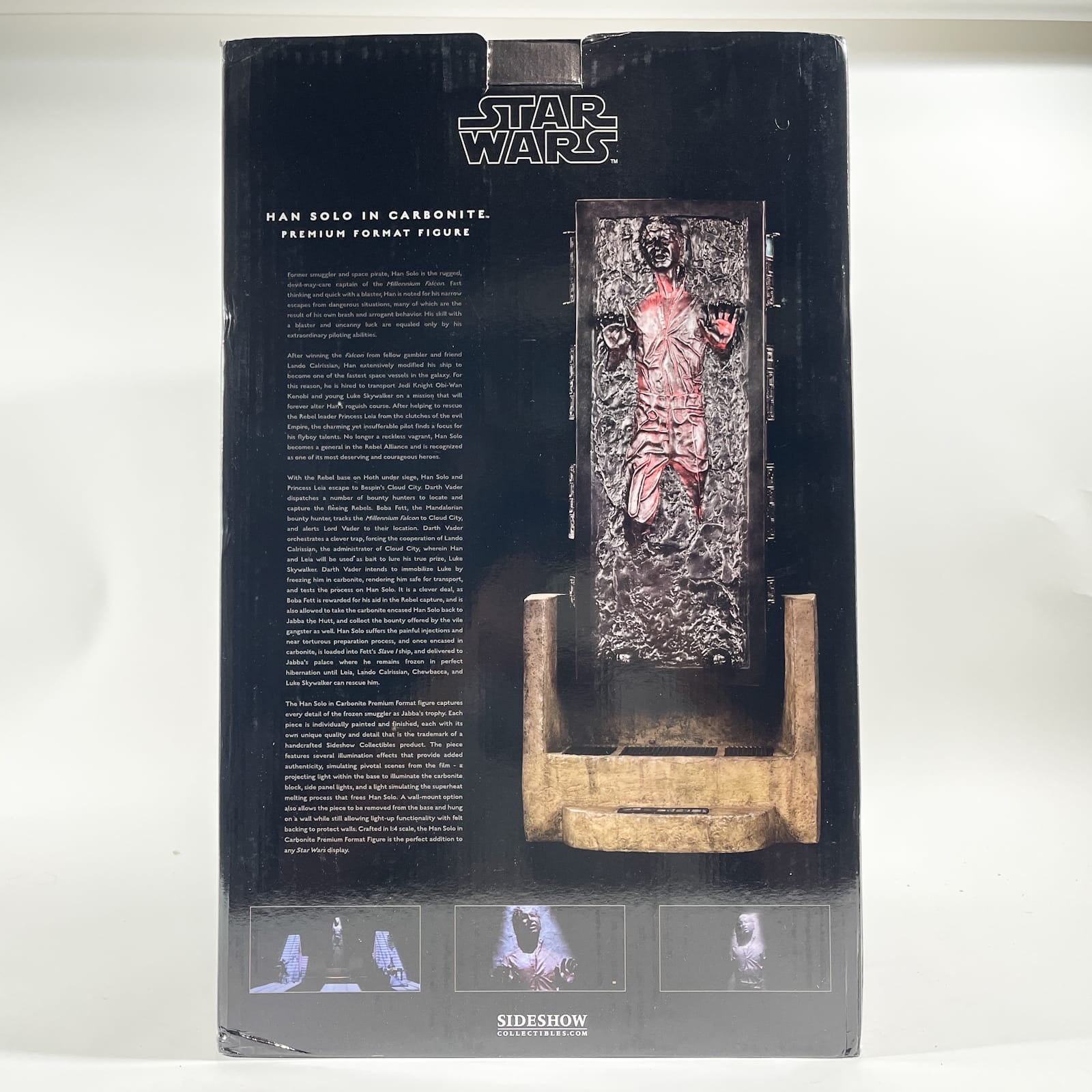 Vintage SIDESHOW Star Wars Statues & Busts Han Solo in Carbonite – Sideshow Collectibles Premium Format Figure (2012)