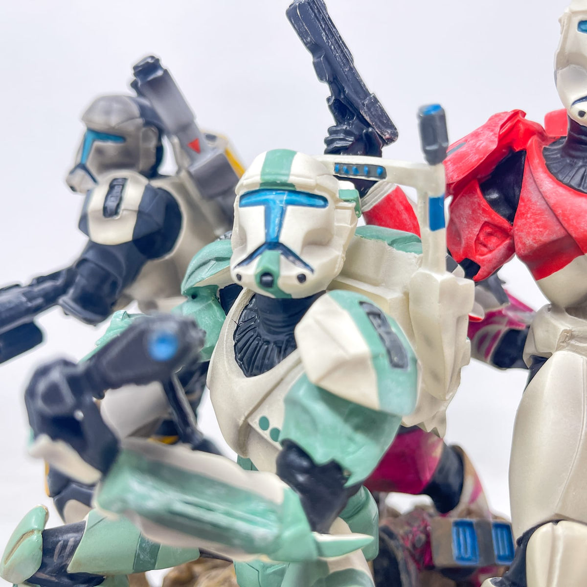 Vintage SIDESHOW Star Wars Statues & Busts Republic Commando Full Color Maquette (Delta Squad) - Gentle Giant (2007)
