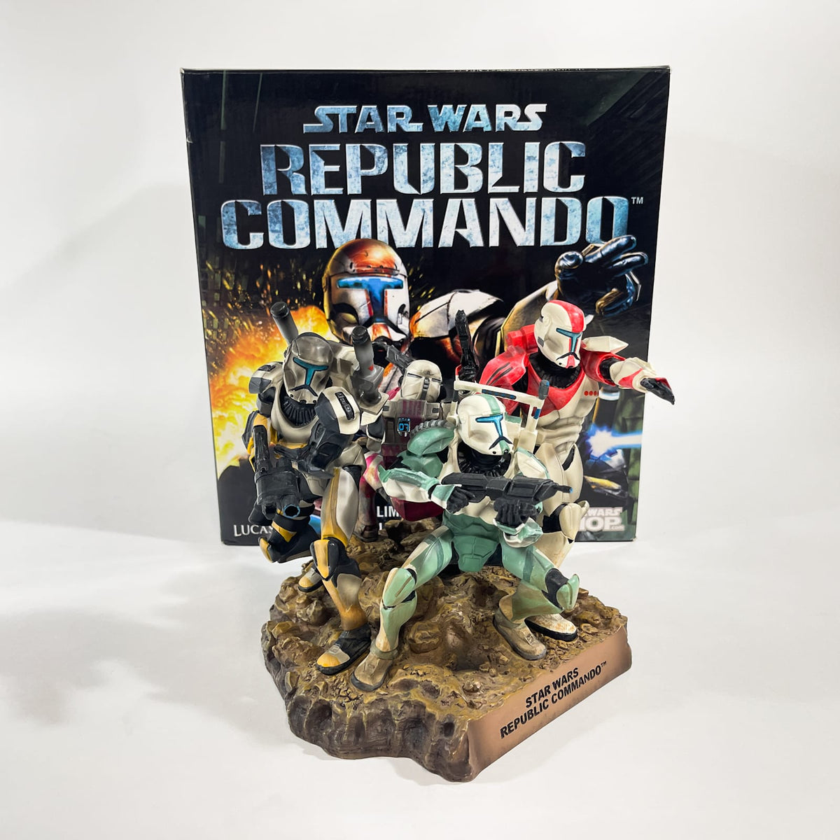 Vintage SIDESHOW Star Wars Statues & Busts Republic Commando Full Color Maquette (Delta Squad) - Gentle Giant (2007)