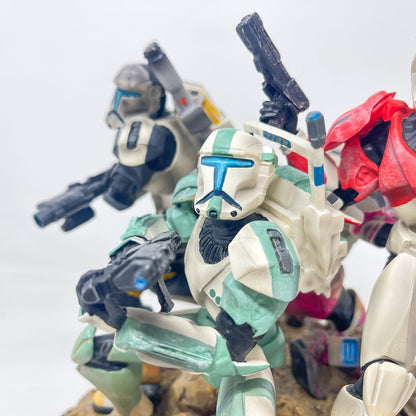 Vintage SIDESHOW Star Wars Statues & Busts Republic Commando Full Color Maquette (Delta Squad) - Gentle Giant (2007)