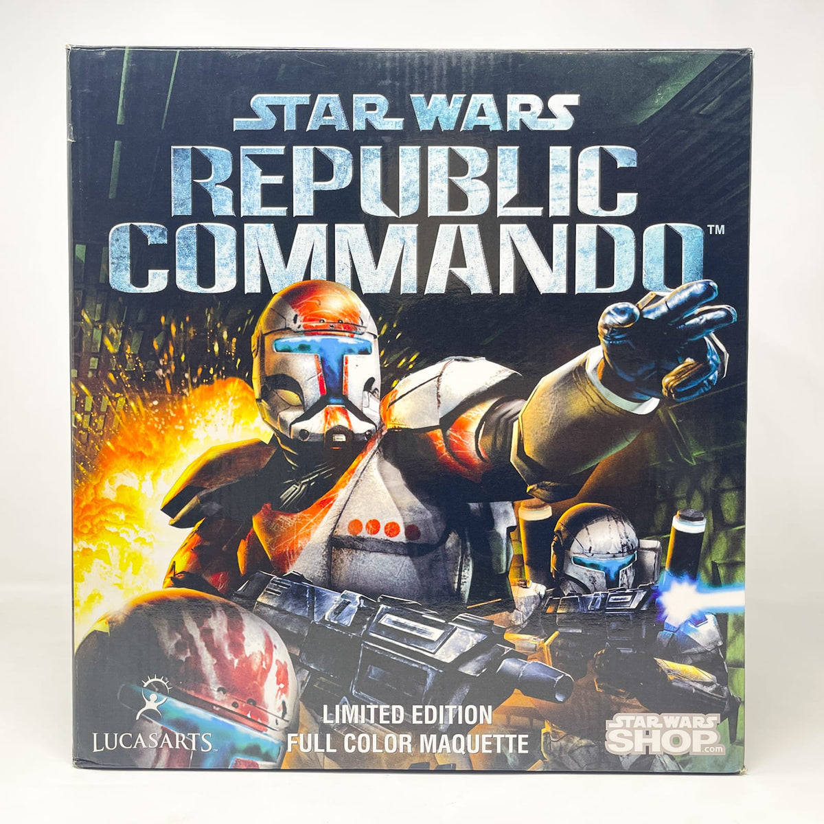 Vintage SIDESHOW Star Wars Statues & Busts Republic Commando Full Color Maquette (Delta Squad) - Gentle Giant (2007)