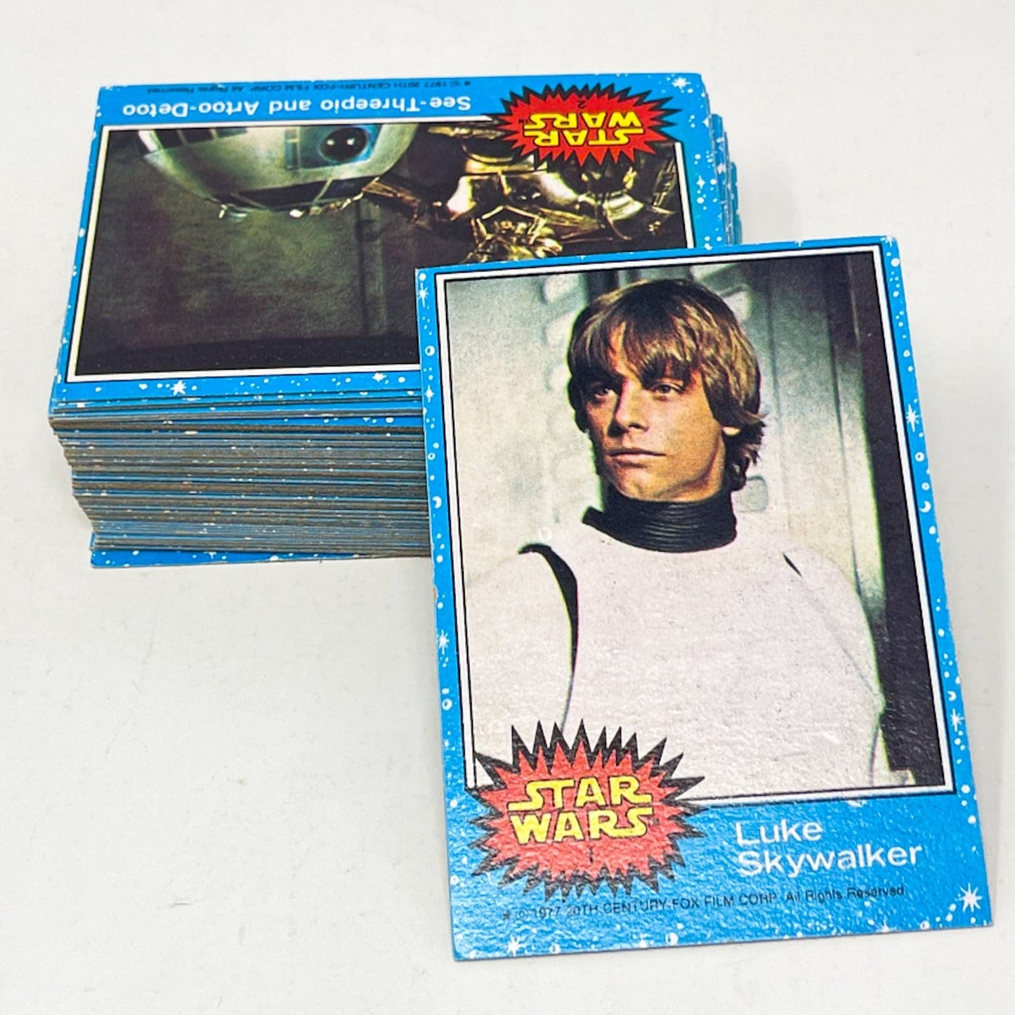 Vintage Topps Star Wars Non-Toy Topps Star Wars Series 1 Blue - Full Set