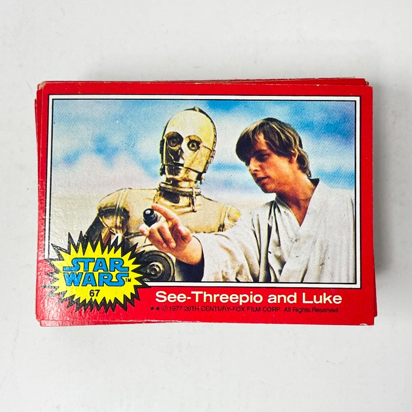 Vintage Topps Star Wars Non-Toy Topps Star Wars Series 2 Red - Full Set