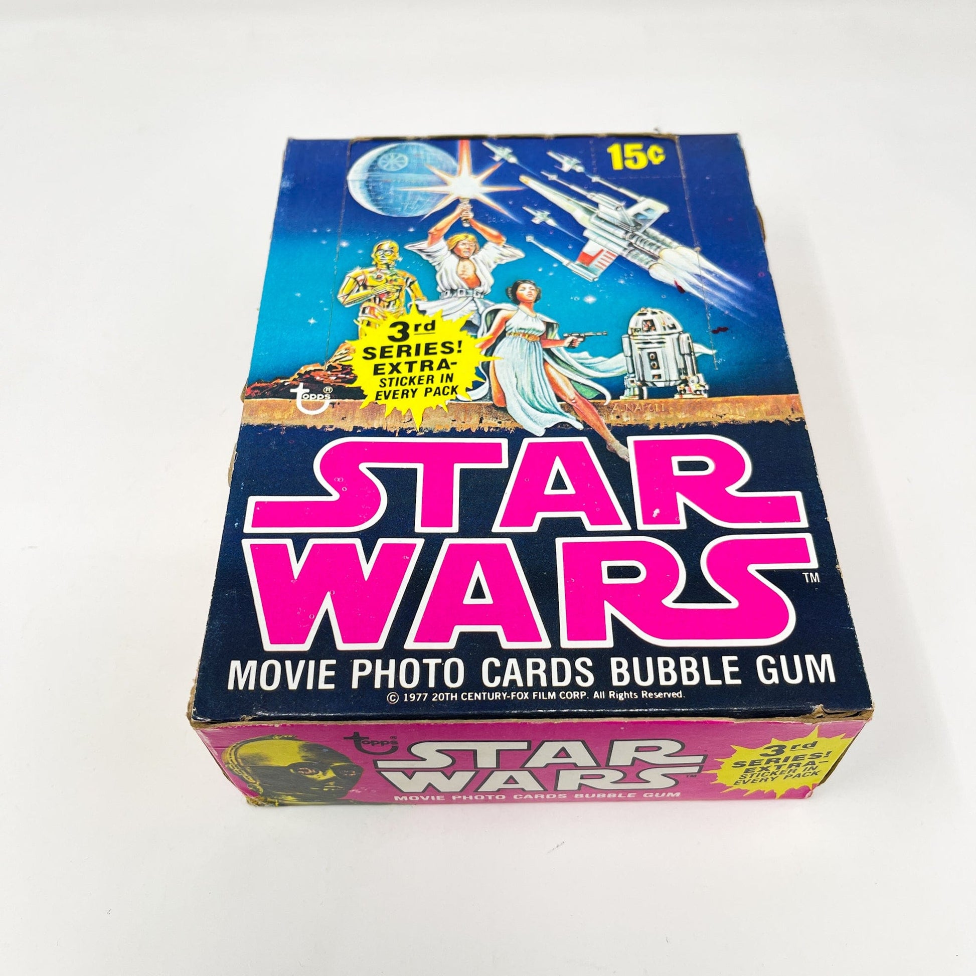 Vintage Topps Star Wars Non-Toy Topps Star Wars Series 3 Display Box - Empty