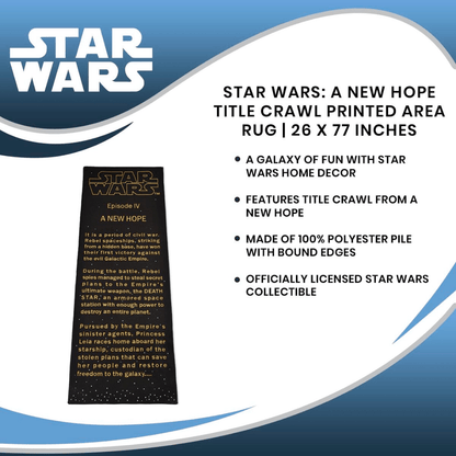 Vintage Ukonic Star Wars Non-Toy Star Wars: A NEW HOPE - Iconic Crawl Area Rug