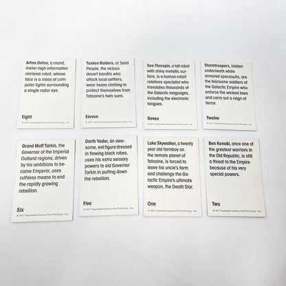 Vintage Wonder Bread Star Wars Non-Toy Wonder Bread Trading Cards - Complete Set of 16