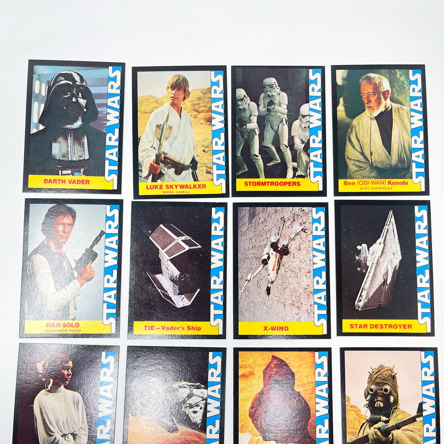 Vintage Wonder Bread Star Wars Non-Toy Wonder Bread Trading Cards - Complete Set of 16