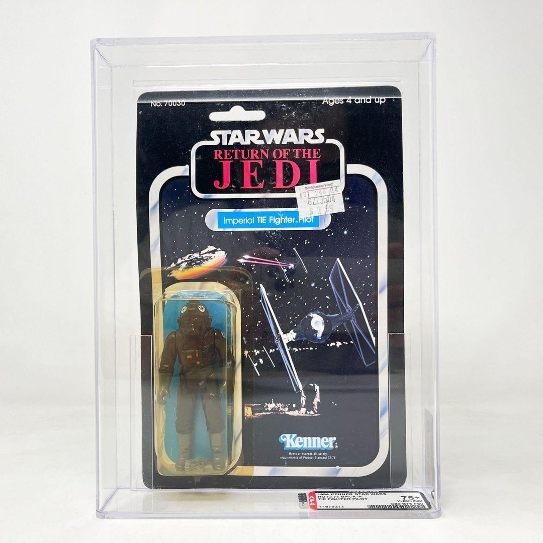Vintage TIE Pilot ROTJ AFA 75+ Kenner