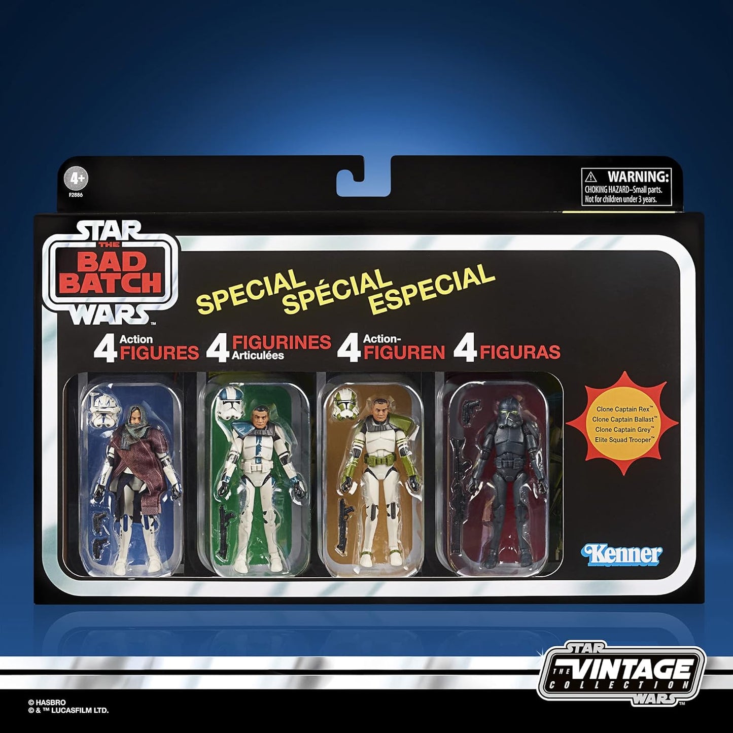 VC209 - VC211 Bad Batch Special 4-pack (Inc. Mailer) - The Vintage Collection Hasbro Star Wars