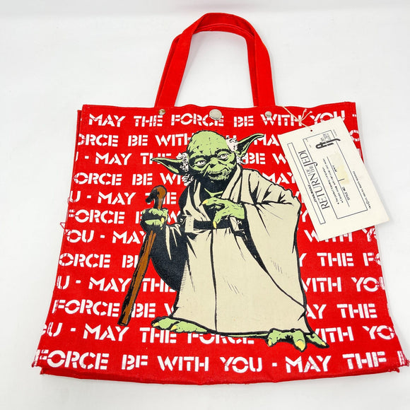 Vintage Adam Joseph Star Wars Non-Toy Yoda Canvas Tote Bag