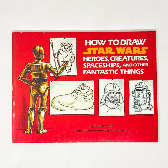 Vintage Bantam Star Wars Non-Toy How to Draw Star Wars Book - 1983