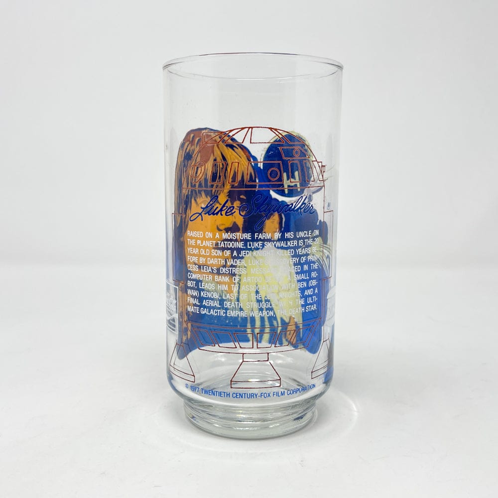 Vintage Burger King Star Wars Non-Toy Burger King Luke Skywalker Star Wars Glass