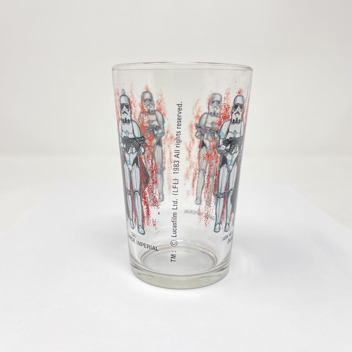 Vintage Burger King Star Wars Non-Toy Dark Vador Amora Mustard Glass - France