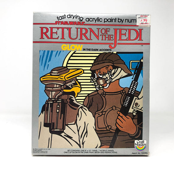 Vintage Craft Master Star Wars Non-Toy Lando & Boushh ROTJ Paint by Numbers - Sealed