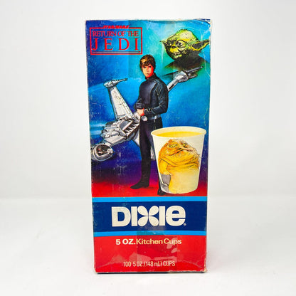 Vintage Dixie Cups Star Wars Non-Toy Dixie Cups Box - ROTJ Luke Jedi