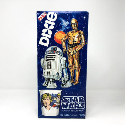 Vintage Dixie Cups Star Wars Non-Toy Dixie Cups Box - Star Wars C-3PO & R2-D2 - Sealed