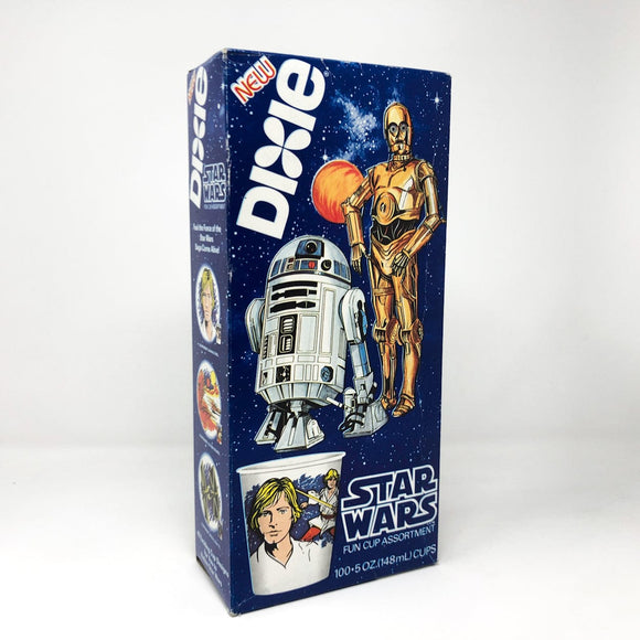 Vintage Dixie Cups Star Wars Non-Toy Dixie Cups Box - Star Wars C-3PO & R2-D2 - Sealed