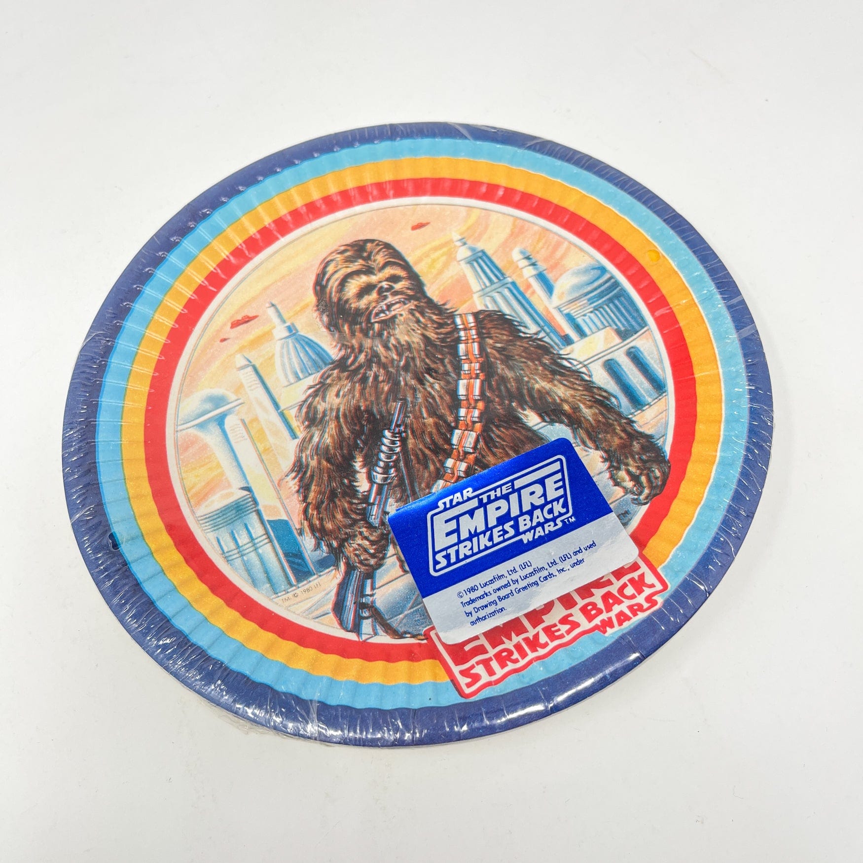 Vintage Drawing Board Star Wars Non-Toy Chewbacca Party Plates - ESB