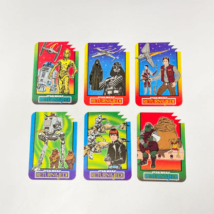 Vintage Drawing Board Star Wars Non-Toy ROTJ Fabric Stickers - Complete Set of 6