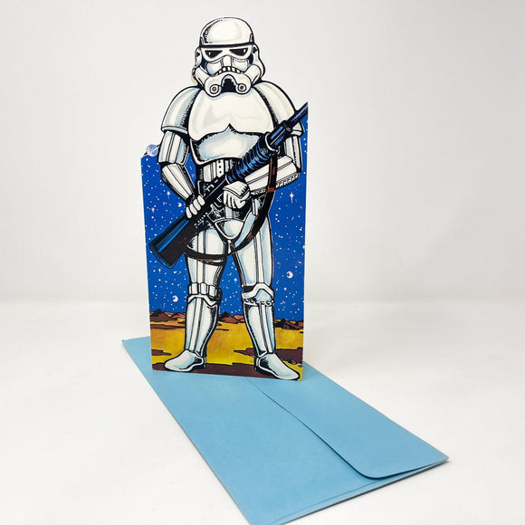 Vintage Drawing Board Star Wars Non-Toy Stormtrooper Greeting Card w/ Envelope - Drawing Board 1977