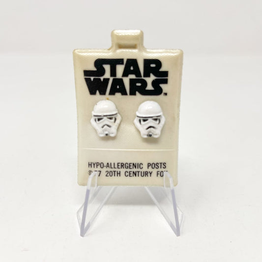 Vintage Factors Star Wars Non-Toy Stormtrooper Earrings - Factors 1977