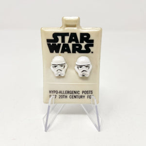 Vintage Factors Star Wars Non-Toy Stormtrooper Earrings - Factors 1977