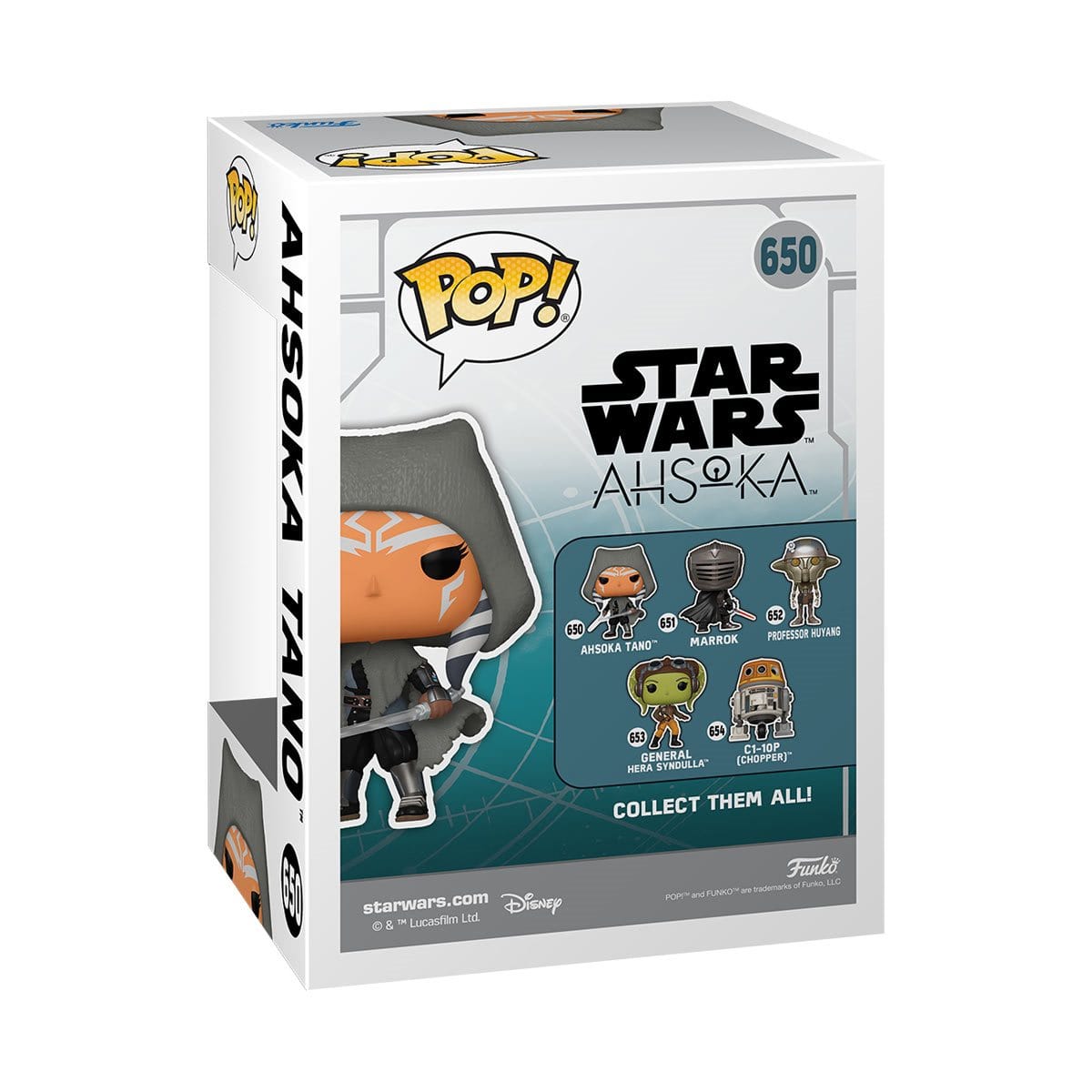 Vintage Funko Star Wars Modern POP Ahsoka Tano - Funko POP #650