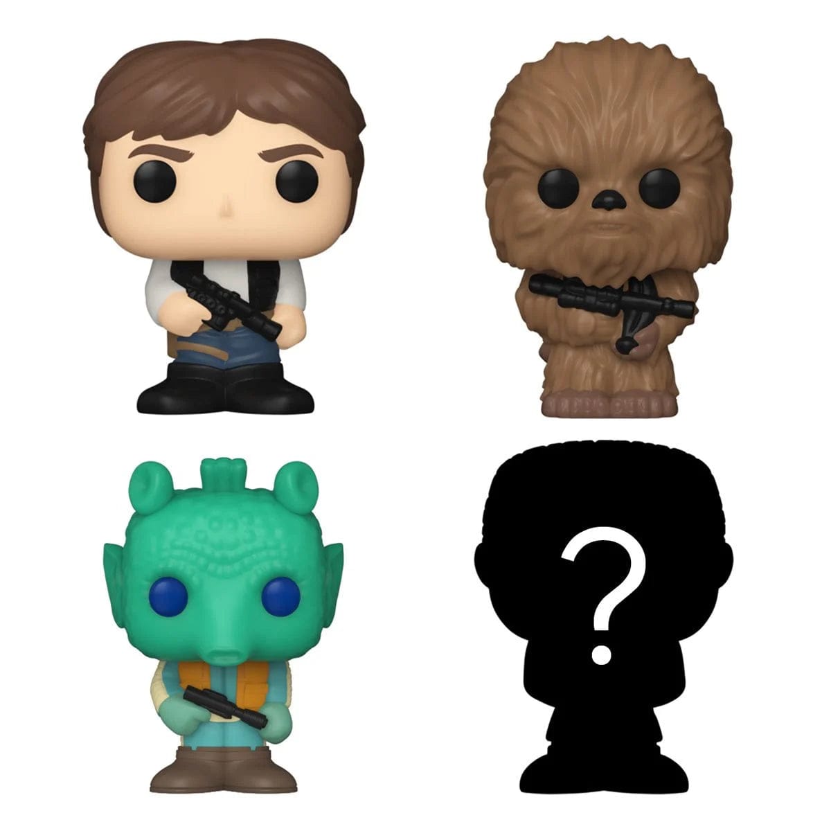 Vintage Funko Star Wars Modern POP Funko Bitty Pop! Mini-Figure 4-Pack - Han & Friends