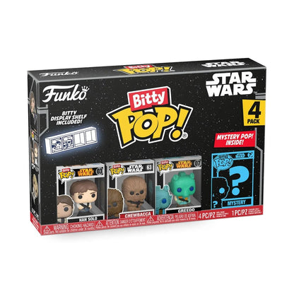 Vintage Funko Star Wars Modern POP Funko Bitty Pop! Mini-Figure 4-Pack - Han & Friends