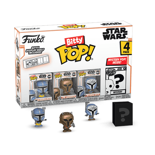 Vintage Funko Star Wars Modern POP Funko Bitty Pop! Mini-Figure 4-Pack - Mandalorian