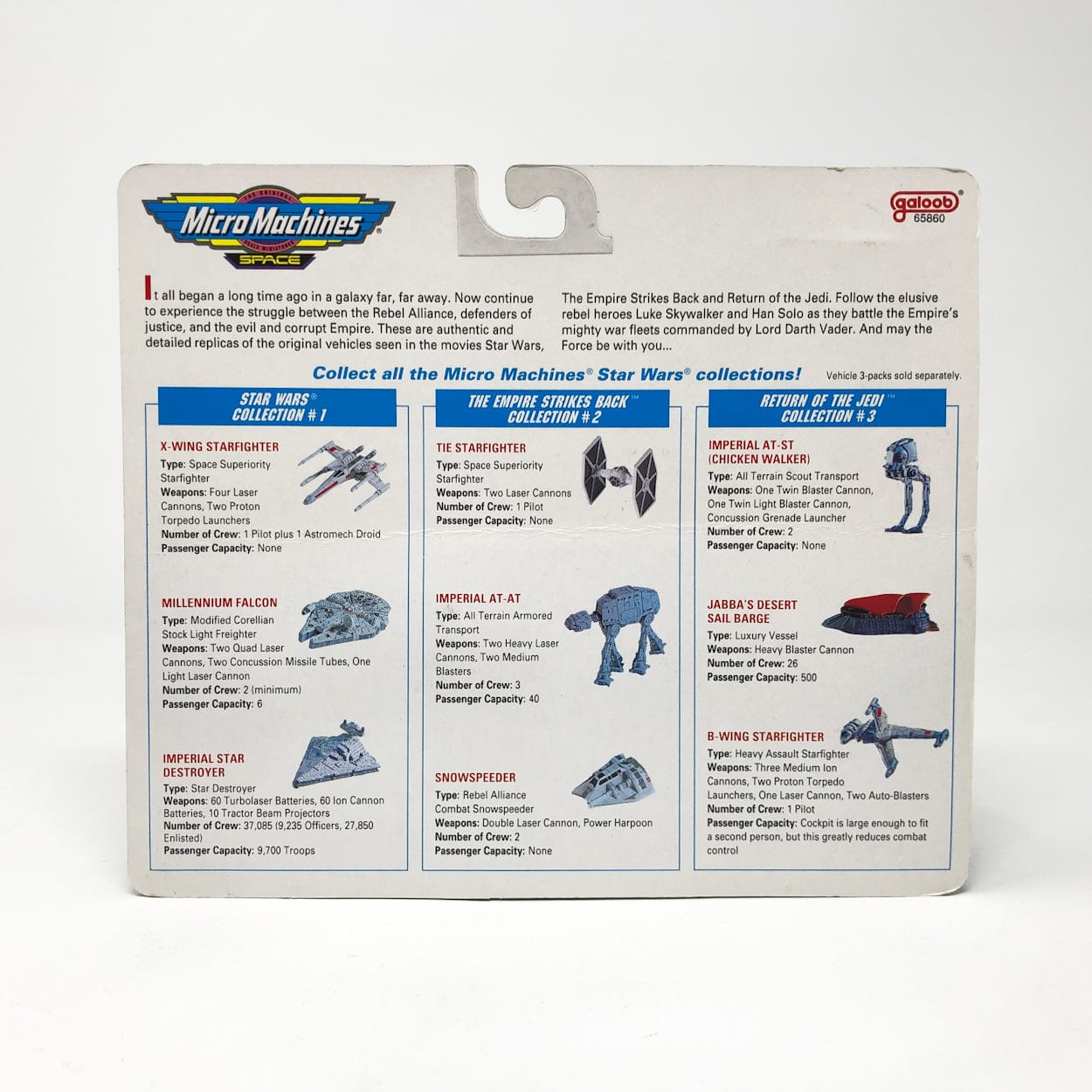 Vintage Galoob Star Wars Modern Ships Return of the Jedi - Micro Machines Star Wars