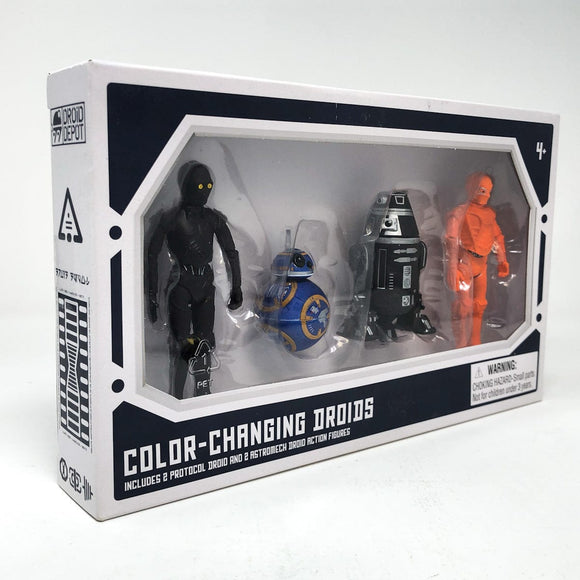 Vintage Hasbro Star Wars Mid MOC Color Changing Droids 4-Pack - Hasbro Droid Depot