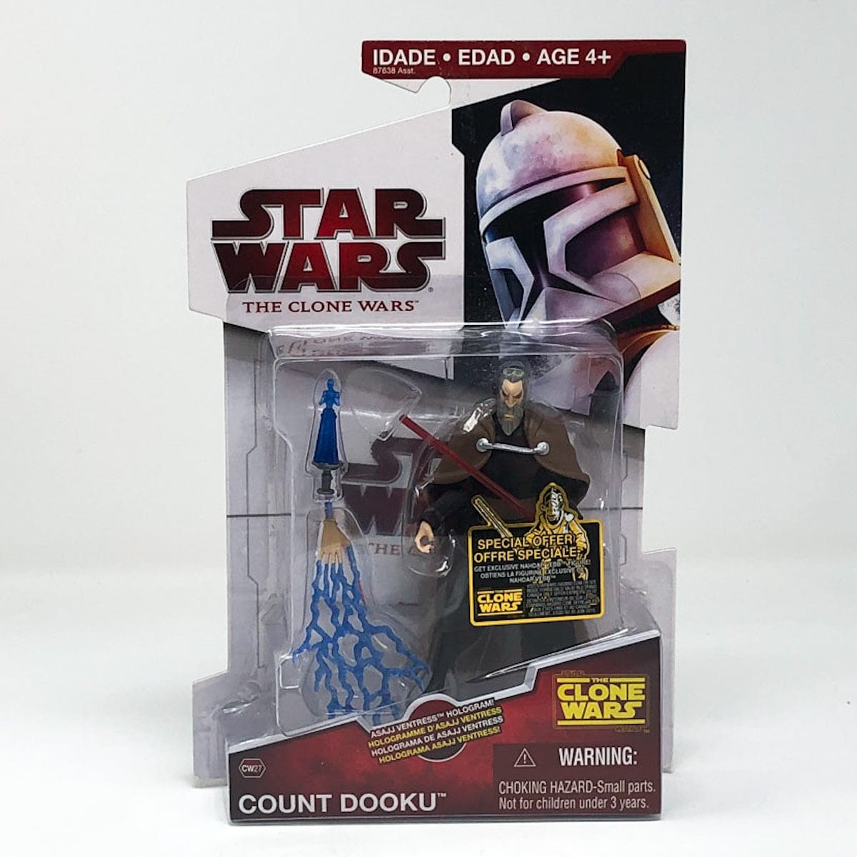 Vintage Hasbro Star Wars Mid MOC Count Dooku CW27 - Hasbro Clone Wars Star Wars Action Figure