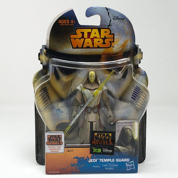 Vintage Hasbro Star Wars Mid MOC Jedi Temple Guard - Hasbro Clone Wars Star Wars Action Figure