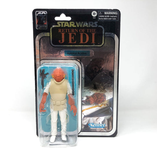 Vintage Hasbro Star Wars Modern MOC Admiral Ackbar (40th Anniversary) - Black Series Hasbro Star Wars Action Figure