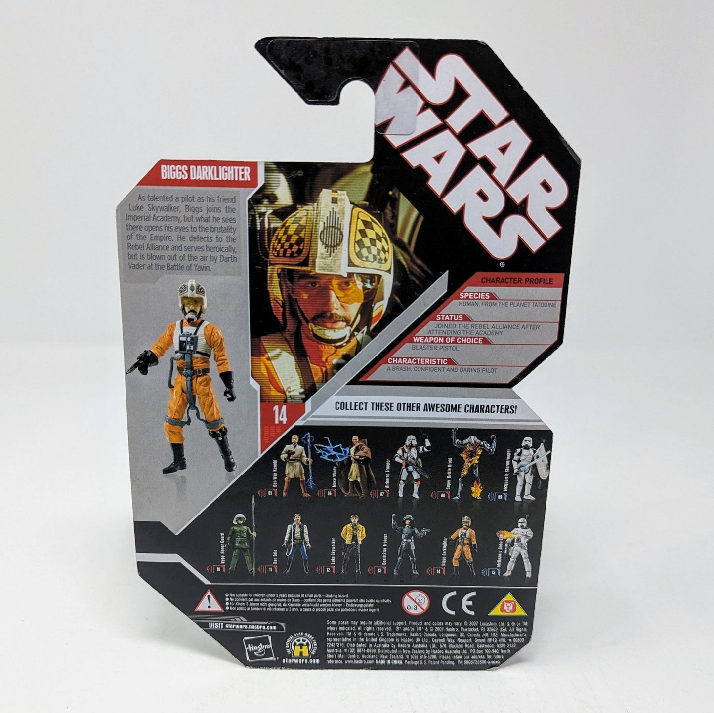 Vintage Hasbro Star Wars Modern MOC Biggs Darklighter (Gold Coin) - Hasbro 30th Anniversary Collection Star Wars Action Figure