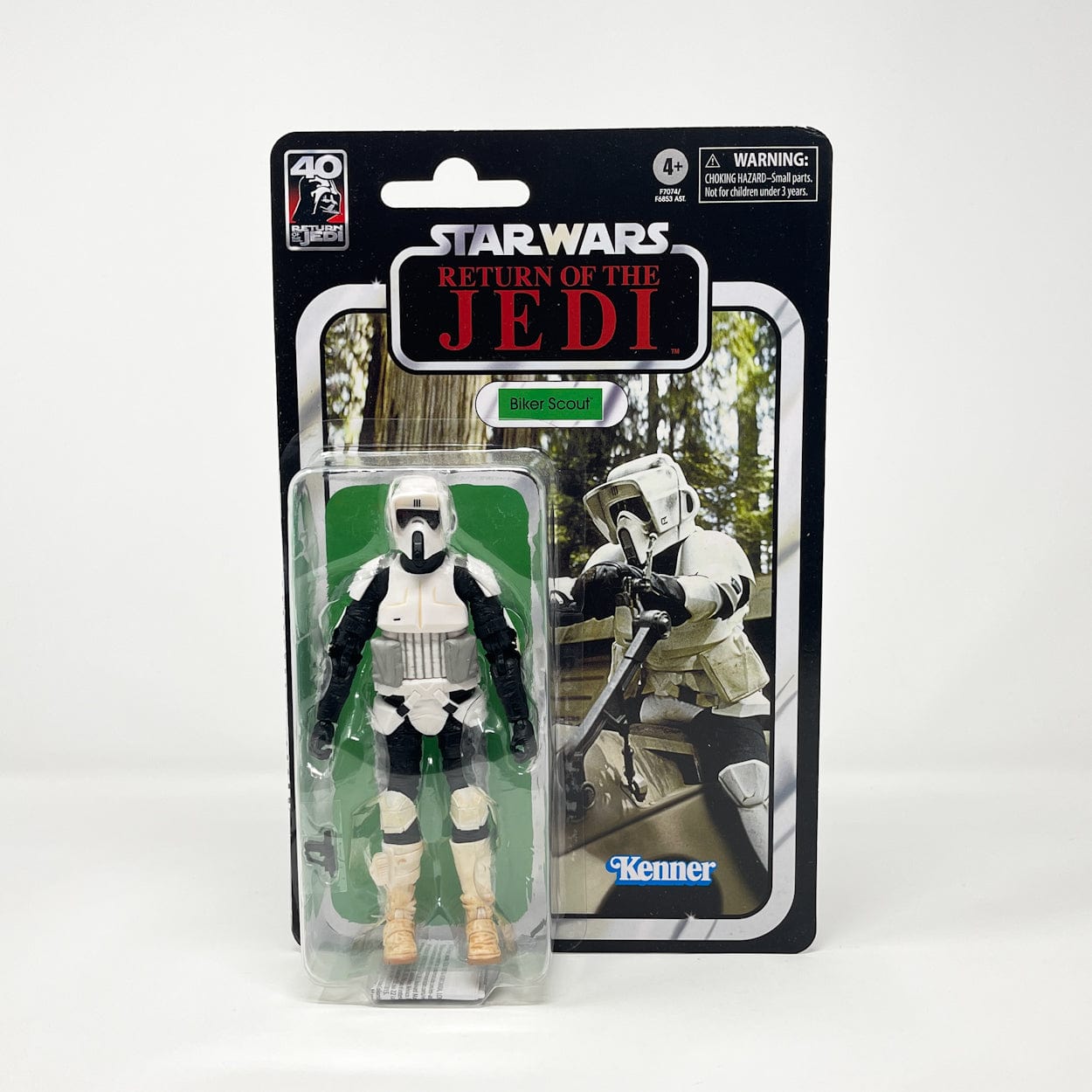 Vintage Hasbro Star Wars Modern MOC Biker Scout - Black Series 40th Hasbro Star Wars Action Figure