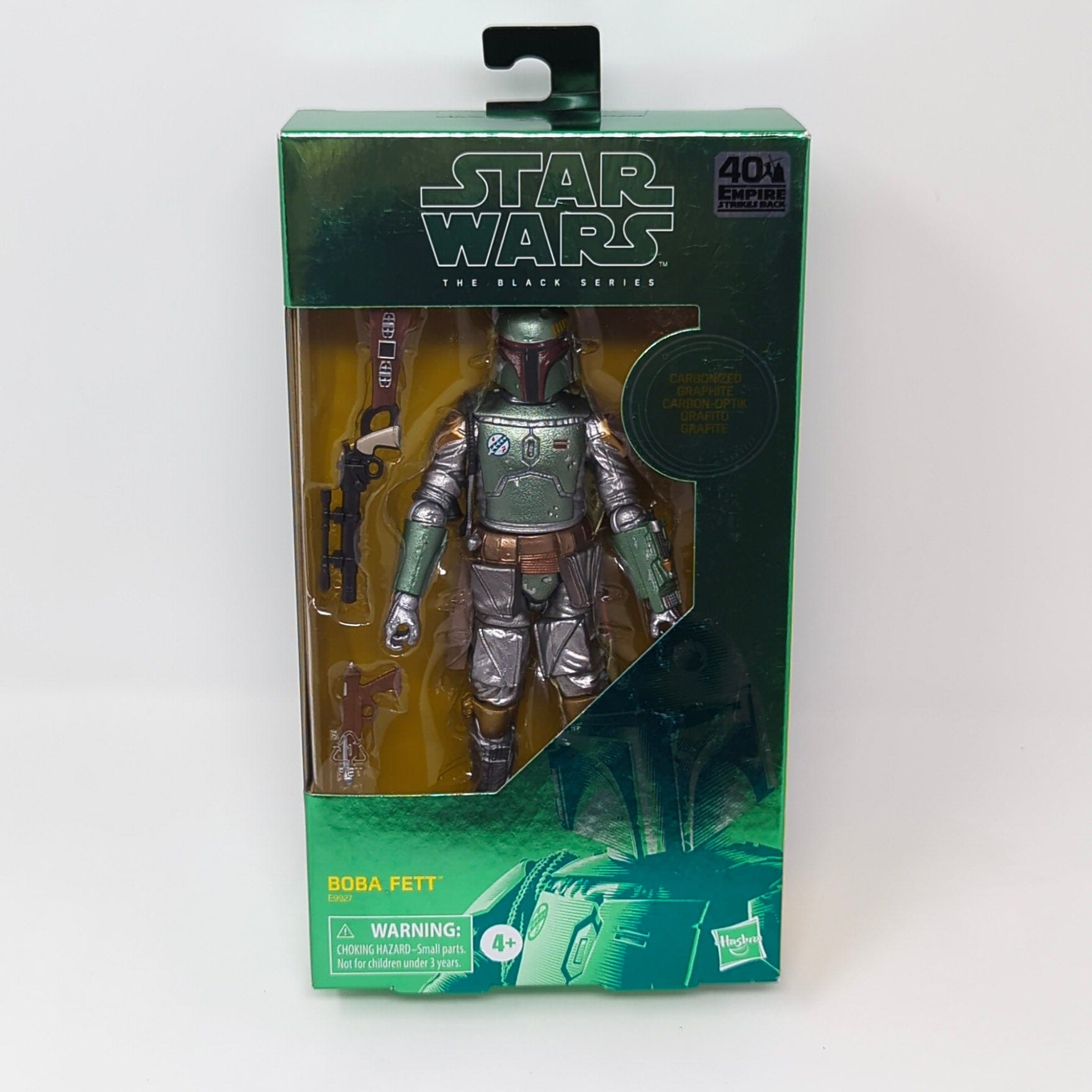 Vintage Hasbro Star Wars Modern MOC Boba Fett (Carbonized) - Black Series Hasbro Star Wars Action Figure