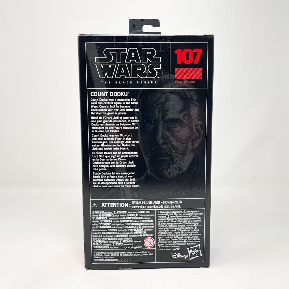 Vintage Hasbro Star Wars Modern MOC Count Dooku - Black Series #107 Hasbro Star Wars Action Figure